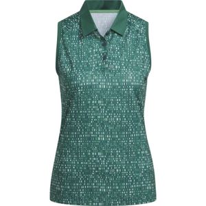 Adidas W UlT Printed Mouwloze Dames Polo Groen