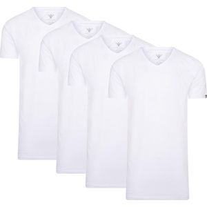 Cappuccino Italia - Heren Tee SS 4-Pack T-shirts - Wit - Maat XL