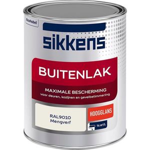 Sikkens - Buitenlak - Verf - Hoogglans - Mengkleur - RAL9010 - 1 Liter