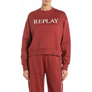 Replay - W3461b.000.23802 - Sweatshirt - Dameskleding - Katoenen Badstof Fleece