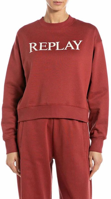 Replay - W3461b.000.23802 - Sweatshirt - Dameskleding - Katoenen Badstof Fleece