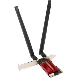 2.4G Dual Frequency Band 5G WiFi-kaart 300 Mbps 2.4 GHz-PCI-Express Universele Bluetooth 4.2 Draadloze Netwerkadapter - Ondersteunt Windows 11 10 .