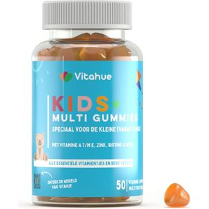 Vitahue KIDS+ – Multivitamine Kinderen – Vitamine Gummies – Met o.a. vitamine C, D, E, B-12 & biotine compleet – Vegan & Halal – 50 Stuks