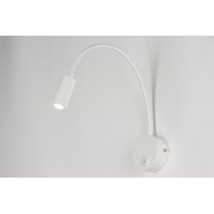 Lumidora Wandlamp 72127 - Voor binnen - ANNA - Ingebouwd LED - 1.0 Watt - 100 Lumen - 2700 Kelvin - Wit - Metaal