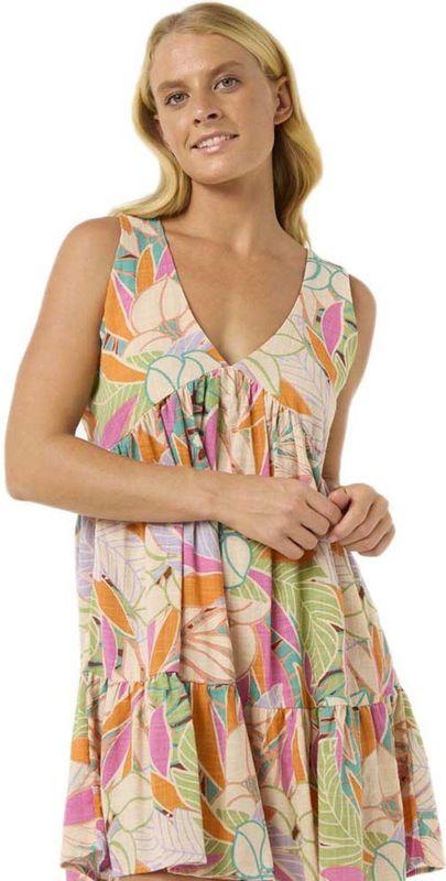 Rip Curl - Cala Vadella - Mouwloze Korte Jurk - Lichte Katoenmix - Relaxte Pasvorm