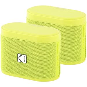 Kodak SoundBrix Bluetooth Speaker – Draadloze Muziek Box –5W RMS - 2pcs – Geel