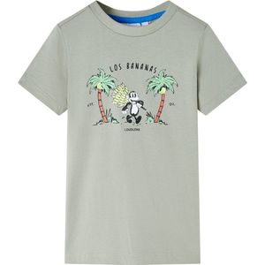 vidaXL - Kindershirt - 92 - lichtkakikleurig