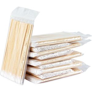 TheLau - Microblading Wattenstaafjes 1000 Pack voor Make-up en Wimpers - Houten Handvat 9,9 Inch - Wegwerp Spitse Tip - Schoonmaken Sticks - 75 Characters orde van plaatsen gewijzigd.