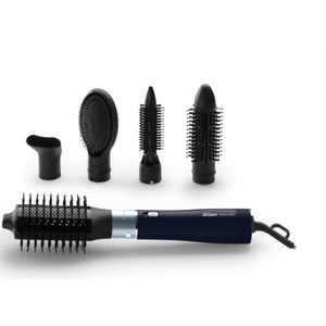 Arzum Revolution Heteluchtborstel AR5162-94300 | Zwart - 1200W - 5 opzetstukken - 3-staps temperatuurcontrole - Ionentechnologie