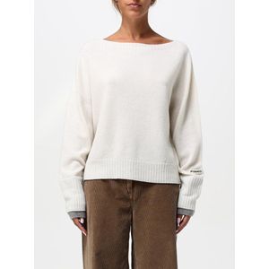 Cashmere Boat Neck Pullover Sweater Wo - White