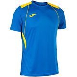 Joma - Championship VII - T-shirt - Blauw - Korte Mouwen - 4-5 Jaar Jongens