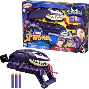 Marvel - Spider-Man VenomVersus - Speelgoedpistool - Zwart en Wit - Inclusief NERF-Darts