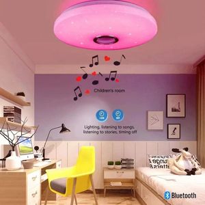 Moderne Plafondlampen - RGB Dimbaar - Thuisverlichting - Afstandsbediening - D33cm