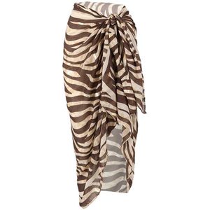 Pareo Bruin Met Tijger Print