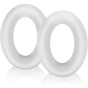 Allecto Plus - Zweetbestendige Siliconen Beschermhoezen voor Ultra Hoofdtelefoon, Wit