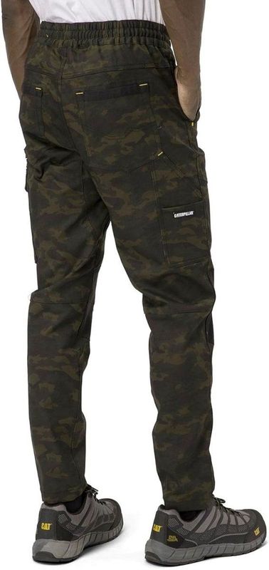 Caterpillar Dynamics Katoenen Groene Buitenbroek voor Mannen