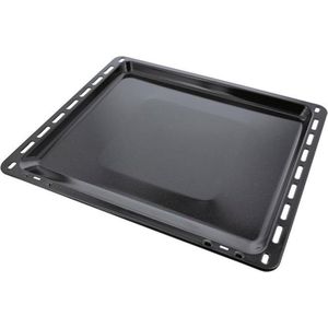 Bakplaat plaat bakblik emaille 422 x 370 x 20 mm geemailleerd zwart oven magnetron - geschikt voor Aeg Electrolux