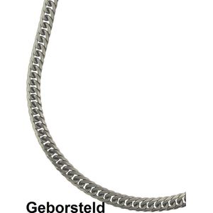 Bukovsky Stalen Heren Ketting - SH9030 - Gourmette - Lengte 71 cm - Breedte 0,6 cm - Dikte 0,2 cm - Geborsteld - Mat - Rvs - 316L Stainless Steel