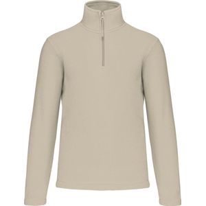 Fleecevest 'Enzo' met ritskraag merk Kariban maat 4XL Beige