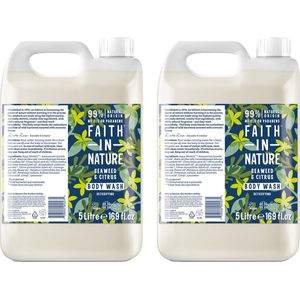 Faith in Nature Zeewier & Citrus Bad-en Douchegel 2x 5L