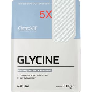 Glycine - 1 KG - 100% pure L-glycine - 1000g - Glycine supplement - OstroVit - Laboratoriumgeteste kwaliteit