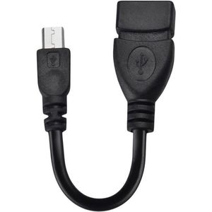 Kabel USB micro B (M) naar USB A (F) | 14 cm | OTG