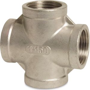 Profec Nr. 180 Kruisstuk RVS 316 1 1/2"" binnendraad