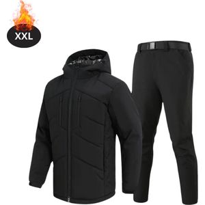 Livano Skipak - SkiBroek - Skijas - Ski Suit - Wintersport - Heren - 2-Delig - Zwart - Maat S