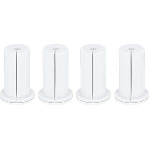 Muurdoorvoertule voor Starlink Ethernet-kabel - Rubberen Kabelmuurdoorvoer voor Thuis en Buitenshuis - Set van 4 - Wit .