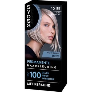 SYOSS - Permanent Coloration 10-55 - Haarverf - Permanente Haarkleuring - Ultra Platina Blond - Grijsdekking - 1 stuk