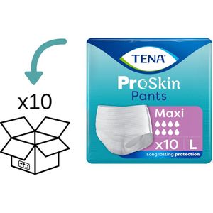10 pakken TENA Pants Maxi Large - 100 broekjes TENA ProSkin Pants Maxi L