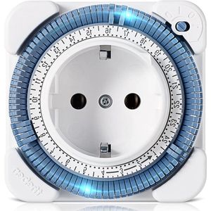 Tijdschakelaar stopcontact - Analoge timer - Dagelijks programma - Tijdprogrammastekker - 0260030 Timer 26