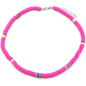 Ketting Surf Beads - Verstelbaar 37-42 cm - Roze