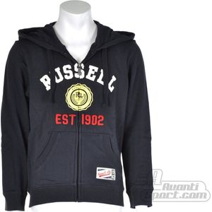 Russell Athletic - Full Zip Hooded Sweater - Kinder Sweater - 128 - DonkerNavy