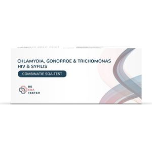 SOA Test - Chlamydia, Gonorroe, Trichomonas, HIV & Syfilis Test (Vrouw)