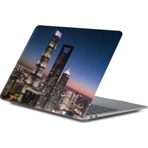 Laptophoes - Geschikt voor MacBook Pro 13 inch Hoes Case - A2251, A2289 (2020) - Stad Nacht 2