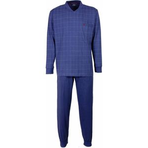 Paul Hopkins Heren Pyjama - Geruit dessin - V Hals - Blauw - Maat S