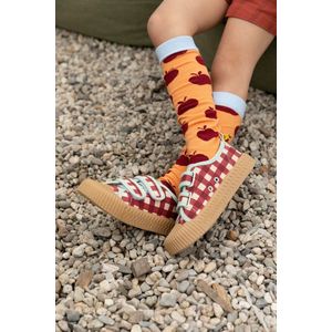 Sticky Lemon - Knee high socks | apples | berry swirl + cherry red