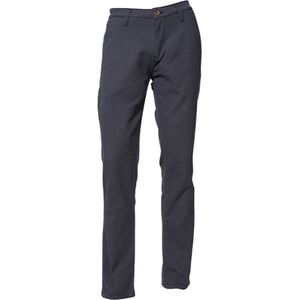 ROKKER Tweed Chino Tapered Slim Blue L30/W36 - Maat - Broek