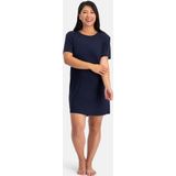 Bamboo Basics - Nachtjapon - Navy - Korte Mouwen - Dames Pyjama