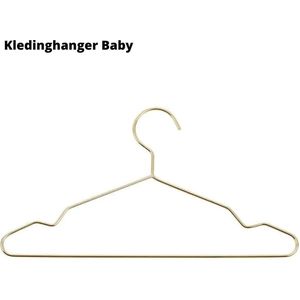 Kinder Kledinghangers- Kleerhangers Goud - Set van 10 baby kleding hangers Goud - Metaal