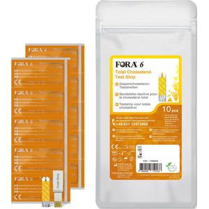 FORA 6 Cholesterol Teststrips (10 stuks)