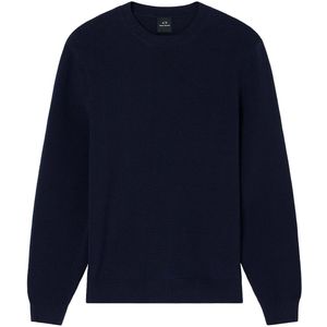 Armani Exchange - Trui - Diepblauw - Streetwear - Volwassen