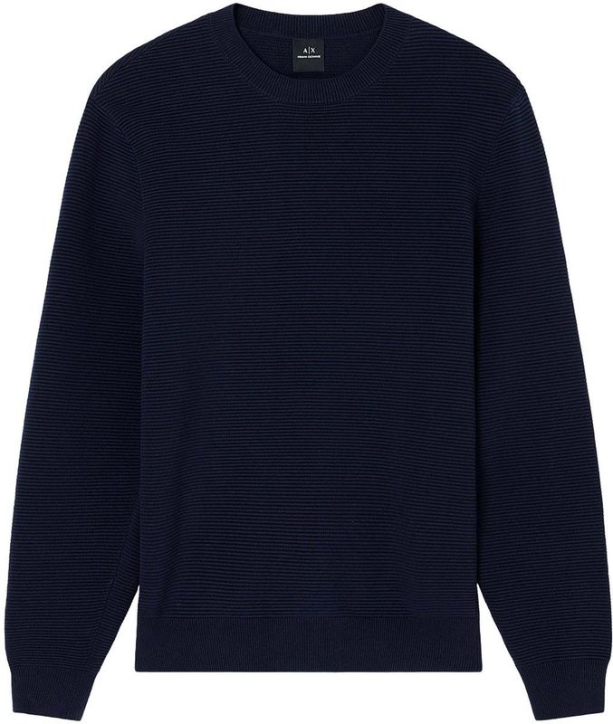 Armani Exchange - Trui - Diepblauw - Streetwear - Volwassen