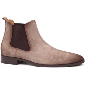 Suitable Chelsea Boot Suede Beige - Maat 45 - Heren - Boots