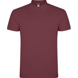 Bessen Rood heren unisex Polo korte mouwen Star 200 grm merk Roly maat L
