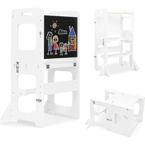 Lexium Leertoren opvouwbaar - Learning Tower - Leertoren keukenhulp - Leer Toren - Montessori Leertoren - Opstapje - Kindertrapje