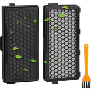 2 stofzuigerfilters voor Miele HEPA filter voor Miele S8340 Active AirClean SF-HA 50 filter vervanging voor Miele stofzuiger Compact C1 C2 Complete C2 C3 Geschikt voor S4, S5, S6, S8 serie met