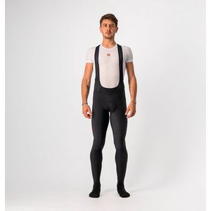 Castelli - VELOCISSIMO 5 - Lange Fietsbroek - Zwart/Rood Reflex