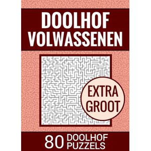 Boek Cadeau - Puzzelboek voor Ouderen, Slechtzienden, Senioren, Oma, Opa - Doolhof voor Volwassenen - Extra Groot, Type XL/XXL